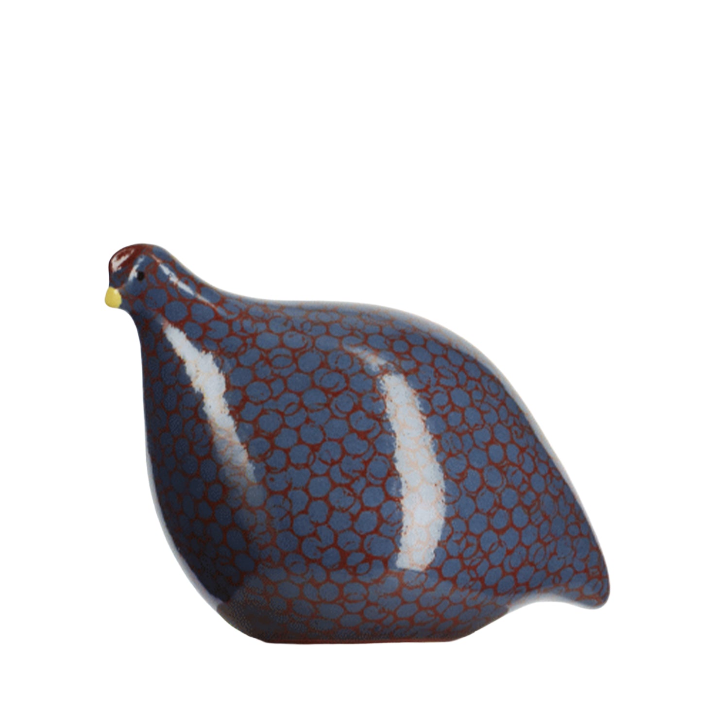 Les Ceramiques de Lussan Quail Standing - Blue/Red: Official Stockist