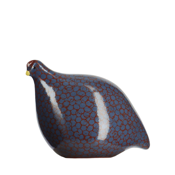 Les Ceramiques de Lussan Quail Standing - Blue/Red
