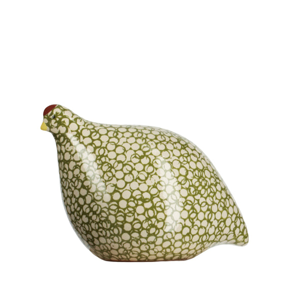 Les Ceramiques de Lussan Quail Standing - Green