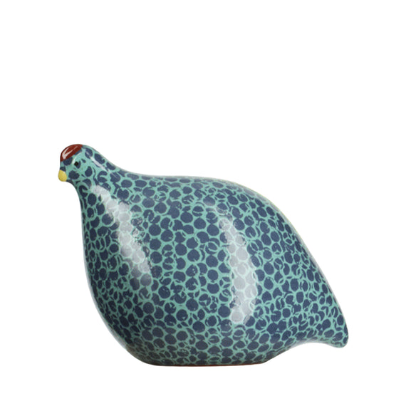 Les Ceramiques de Lussan Quail Standing - Turquoise