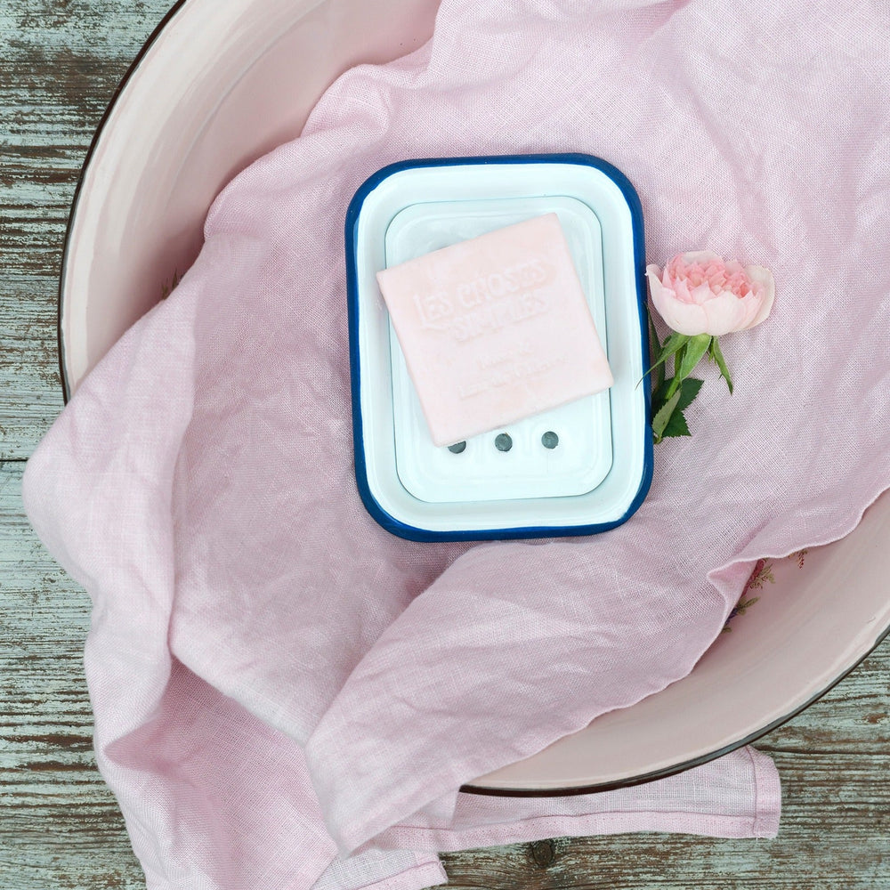 Les Choses Simples Enamel Soap Dish - Blanc