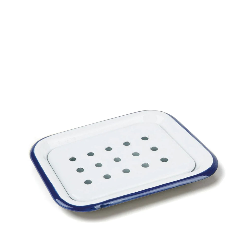 Les Choses Simples Enamel Soap Dish - Blanc