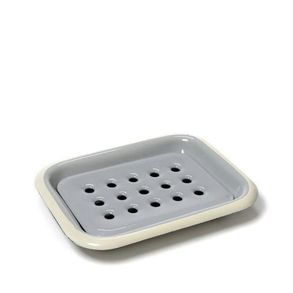 Les Choses Simples Enamel Soap Dish - Gris