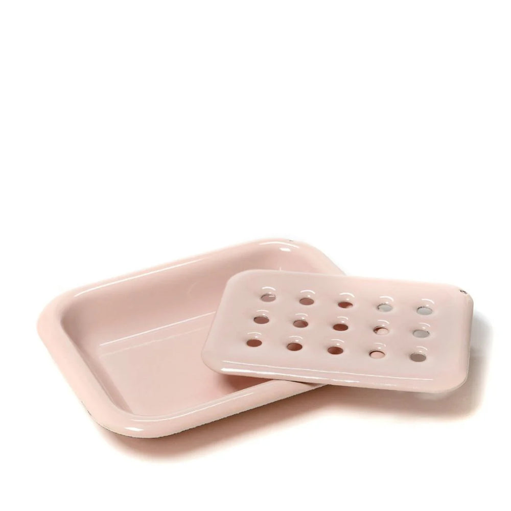 Les Choses Simples Enamel Soap Dish - Rose