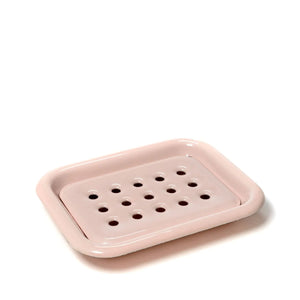 Les Choses Simples Enamel Soap Dish - Rose