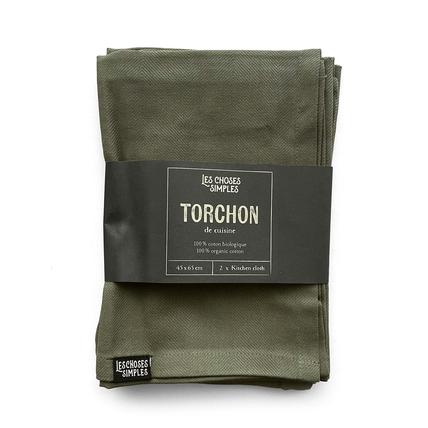 Les Choses Simples Organic Cotton Tea Towel x2 - Oak