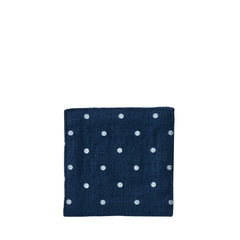 Linen Coaster: Navy Dot
