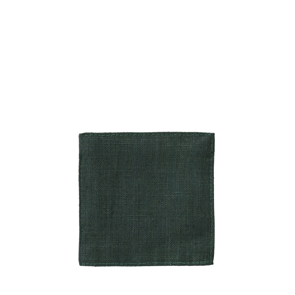 Linen Coaster: Vert Noir