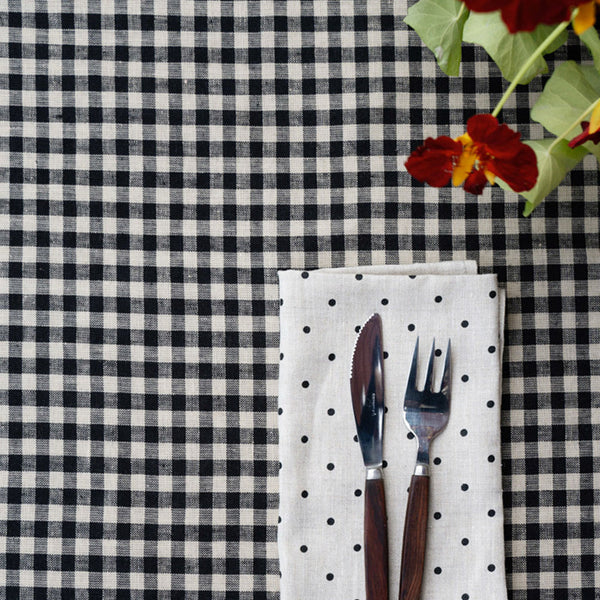 Linen Napkin: Natural Dot
