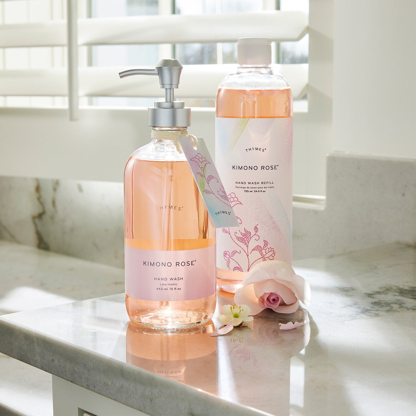 Thymes Kimono Rose Hand Wash Refill