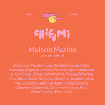Maison Matine Shifumi Eau de Parfum - 100ml