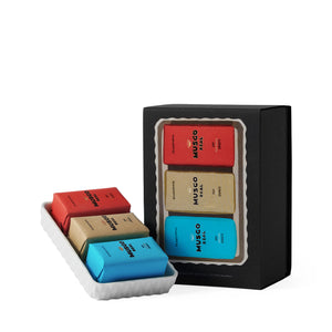 Musgo Real Soap Trio + Dish - 3 x 50g