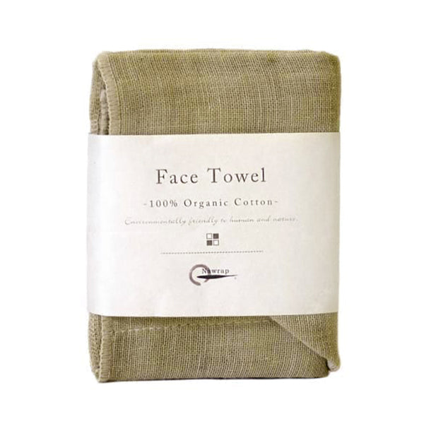 Nawrap Organic Cotton Face Towel - Sage Green