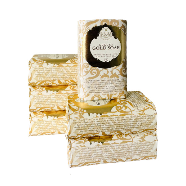 Nesti Dante Luxury Gold Leaf Soap Bundle - Value $108