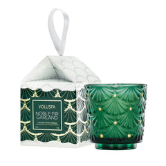 Noble Fir Garland Ornament Candle