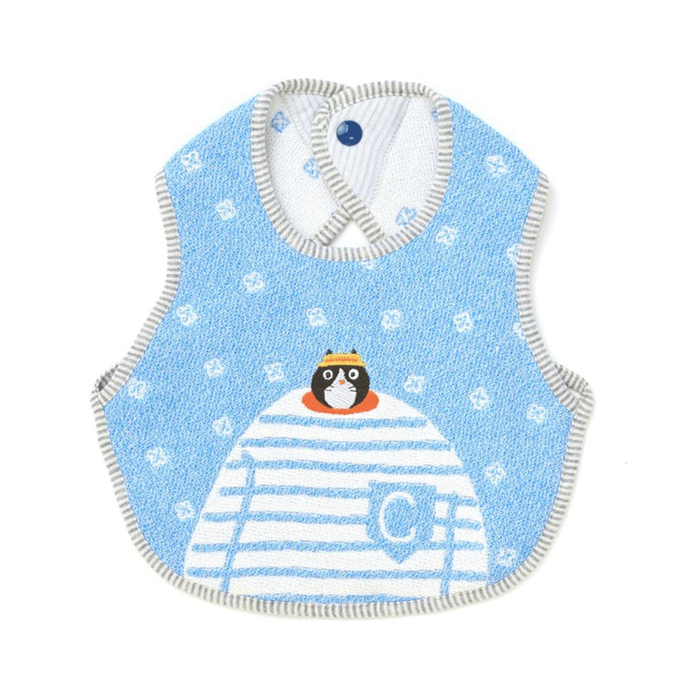 Osanpo Bib - Blue Cat