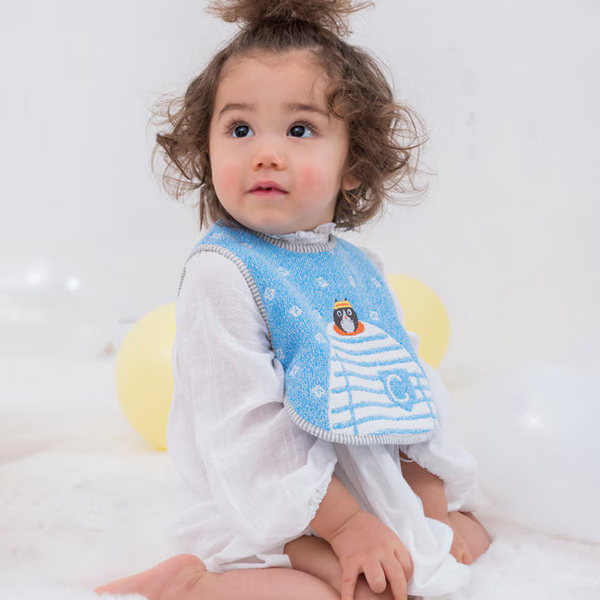 Osanpo Bib - Blue Cat