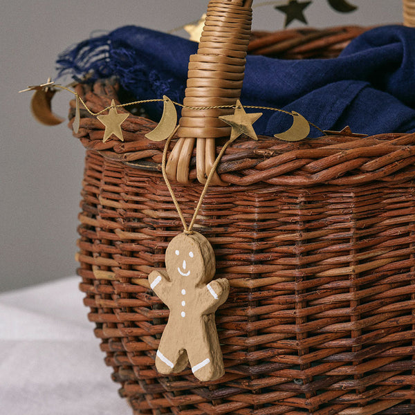 Papier Maché Ornament: Ginger Cookie