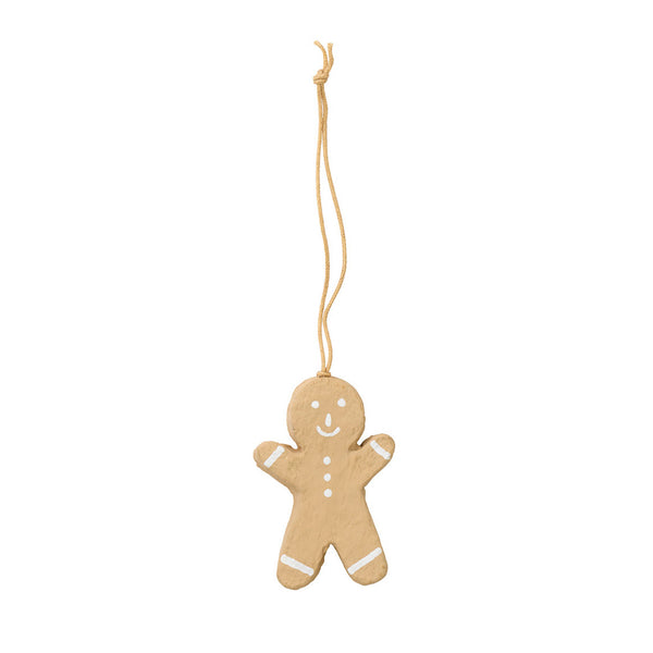 Papier Maché Ornament: Ginger Cookie