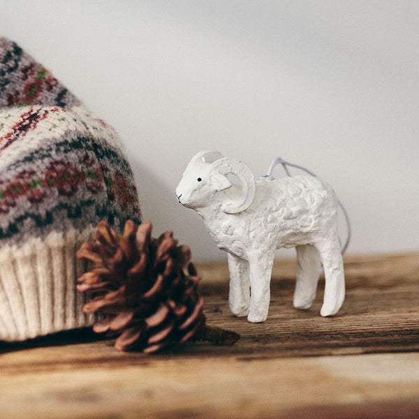 Papier Maché Ornament: Goat