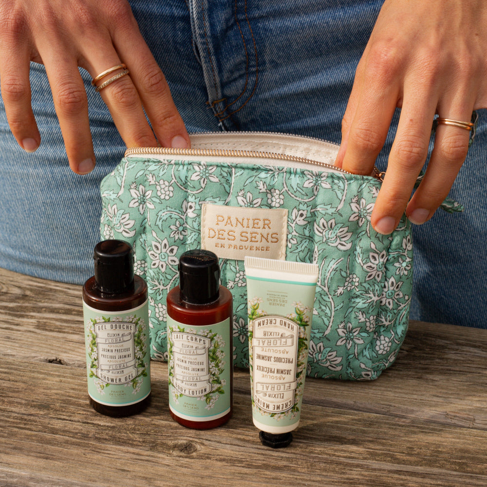 Precious Jasmine Travel Kit in Quilted Bag