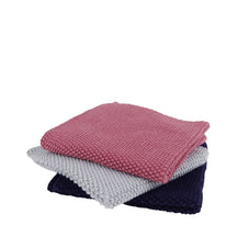 Redecker Woven Dishcloth Trio - Pink/Grey/Blue