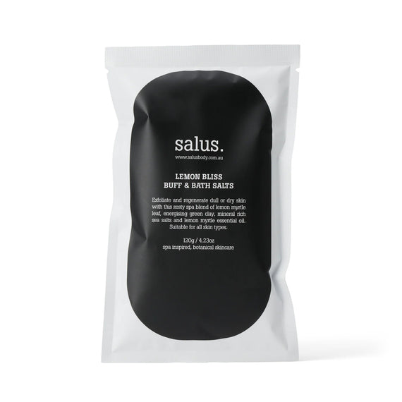 Salus Buff & Bath Salt Sachet - Lemon Bliss