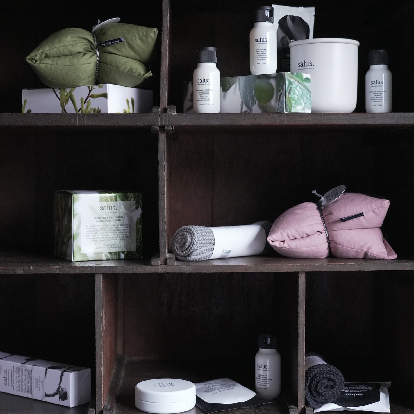 Salus Buff & Bath Salt Sachet - Organic Rose