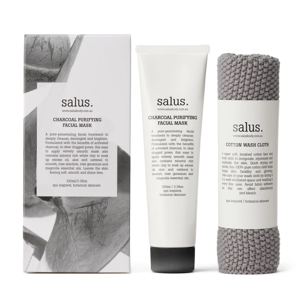 Salus Charcoal Purifying Face Mask Gift Set - Value $42