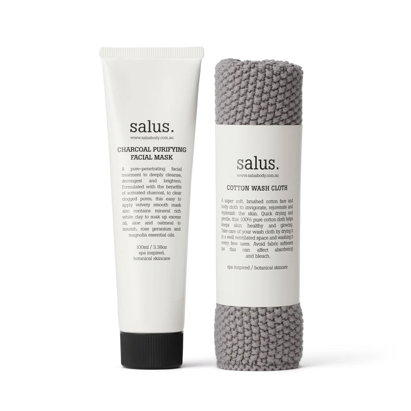 Salus Charcoal Purifying Face Mask Gift Set - Value $42