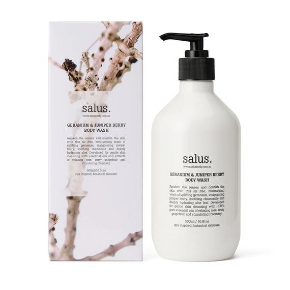 Salus Geranium + Juniper Berry Body Wash - 500ml