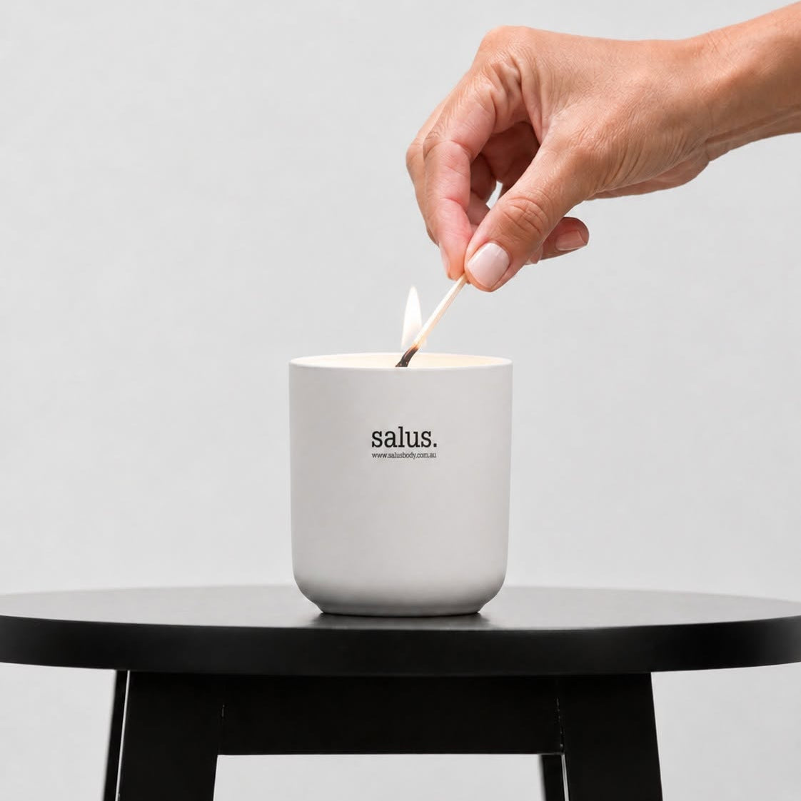 Salus Lemongrass Porcelain Soy Candle
