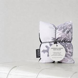 Salus Organic Lavender + Jasmine Heat Pillow - Grey Botanical