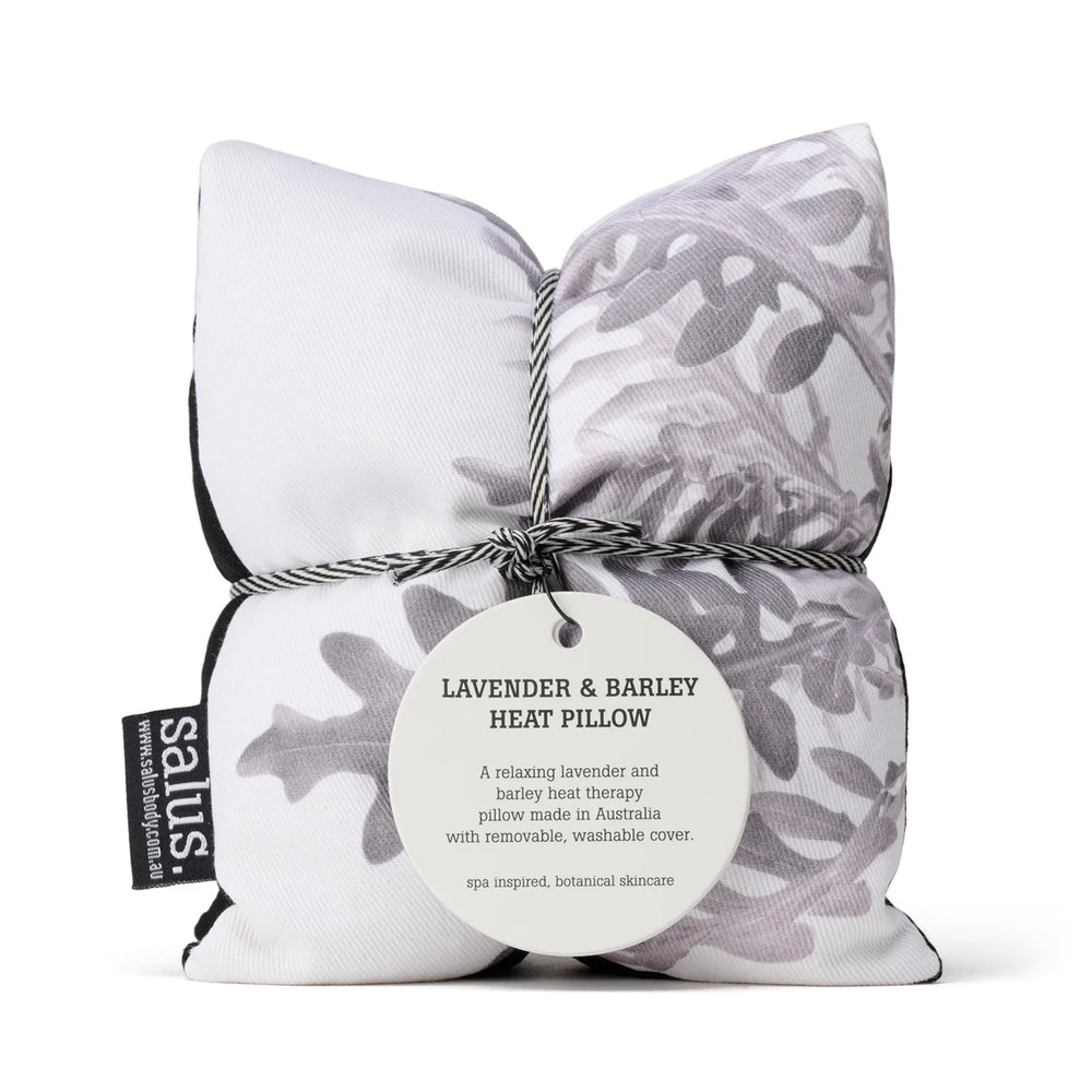 Salus Organic Lavender + Jasmine Heat Pillow - Grey Botanical