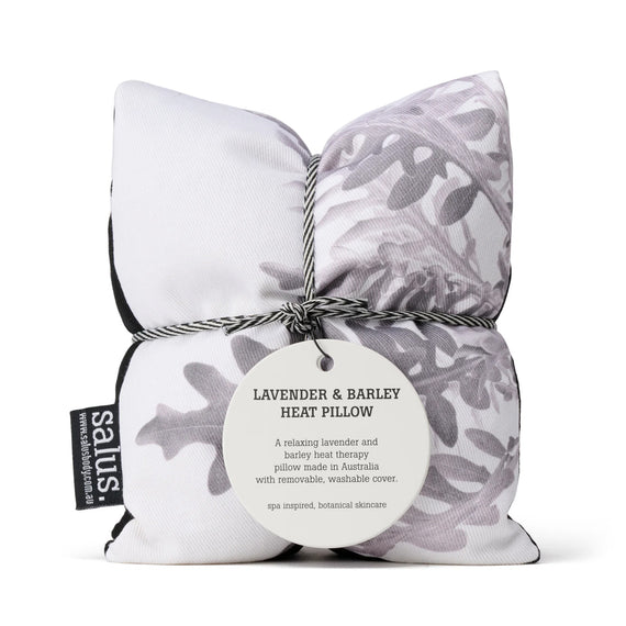 Salus Organic Lavender + Jasmine Heat Pillow - Grey Botanical