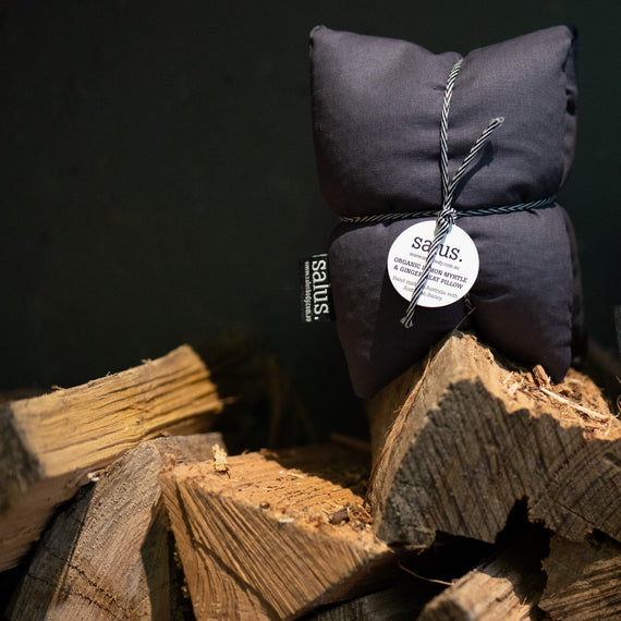 Salus Organic Lemon Myrtle + Ginger Heat Pillow - Grey