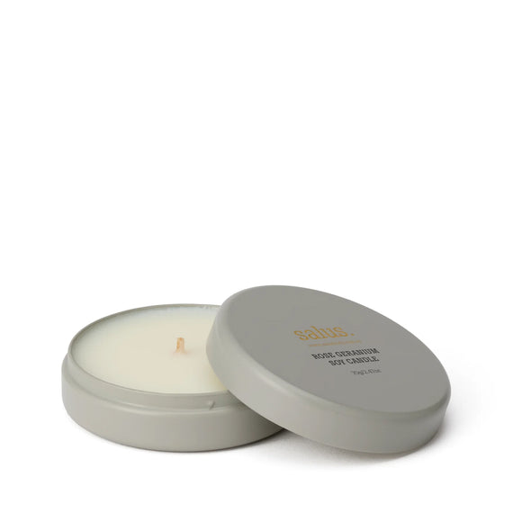 Salus Rose Geranium Travel Soy Candle
