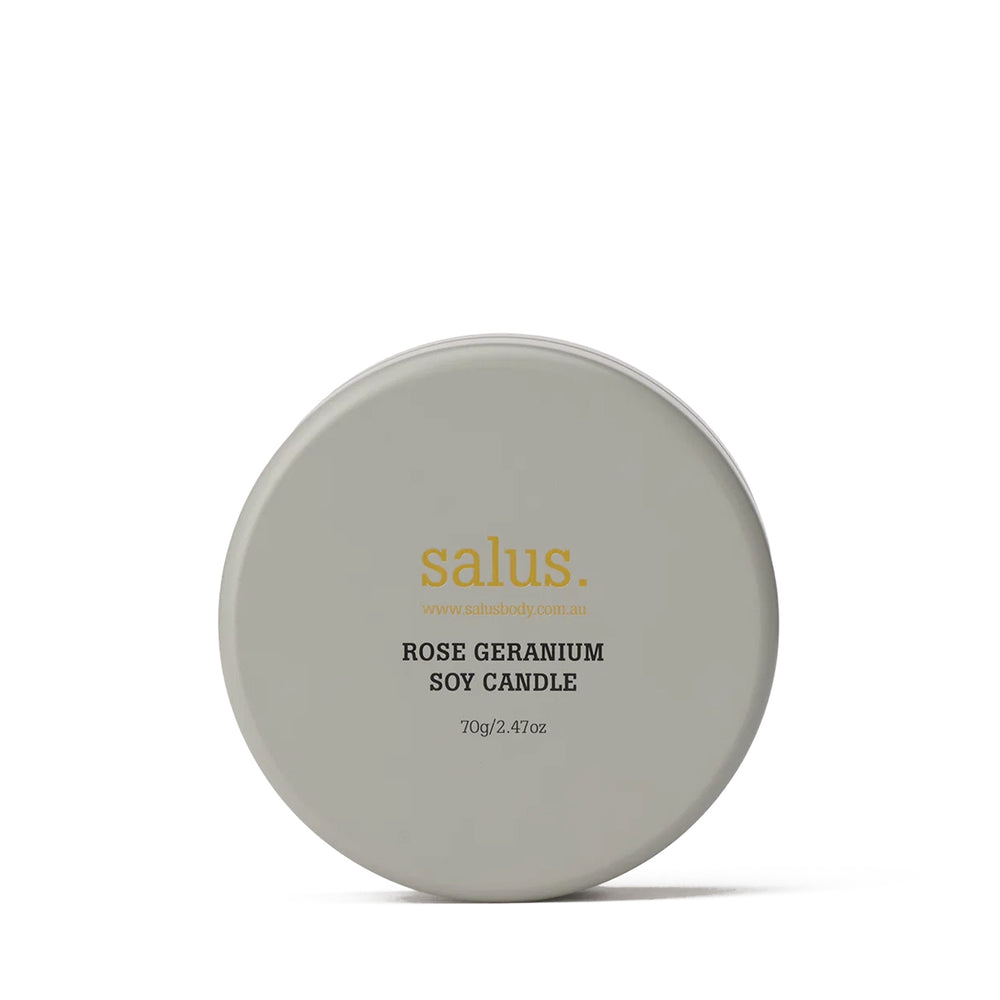 Salus Rose Geranium Travel Soy Candle