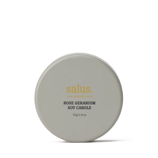 Salus Rose Geranium Travel Soy Candle