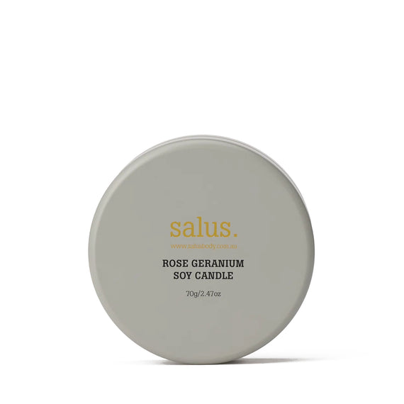 Salus Rose Geranium Travel Soy Candle