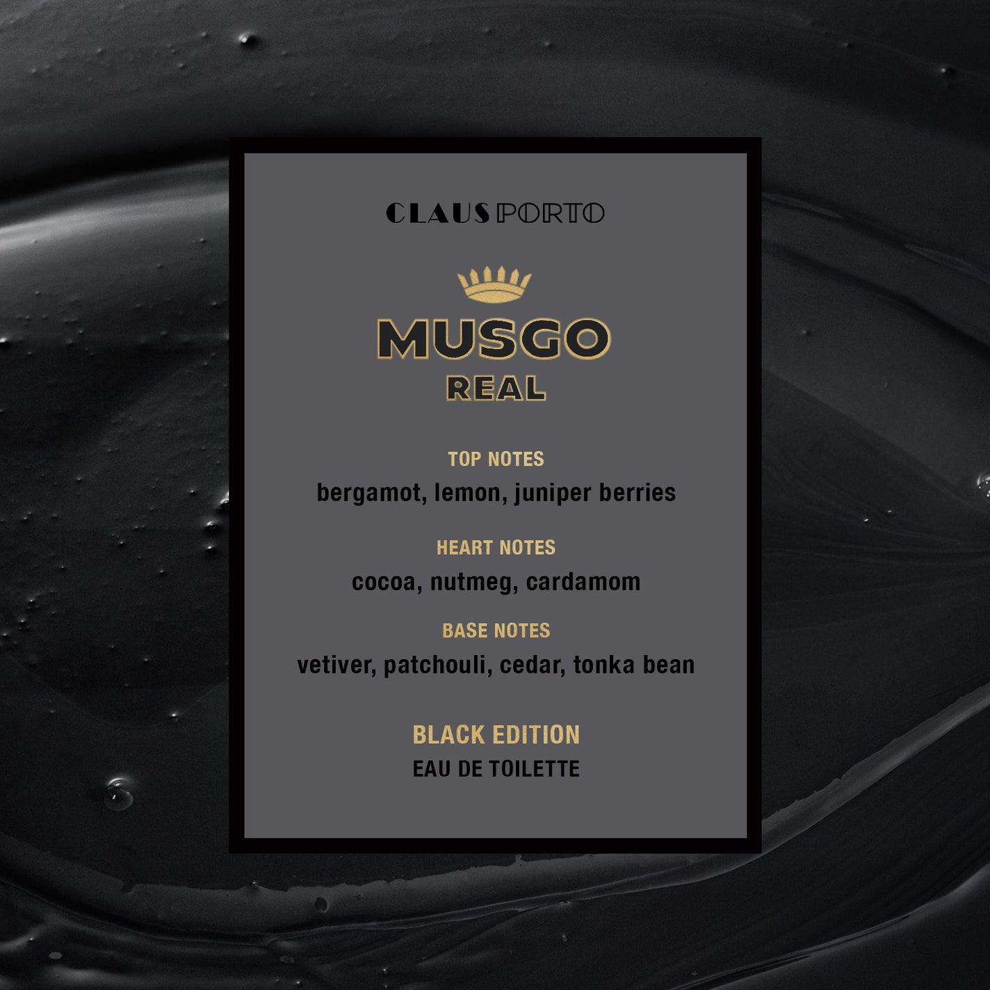 Sample Vial - Claus Porto Black Edition Eau de Toilette