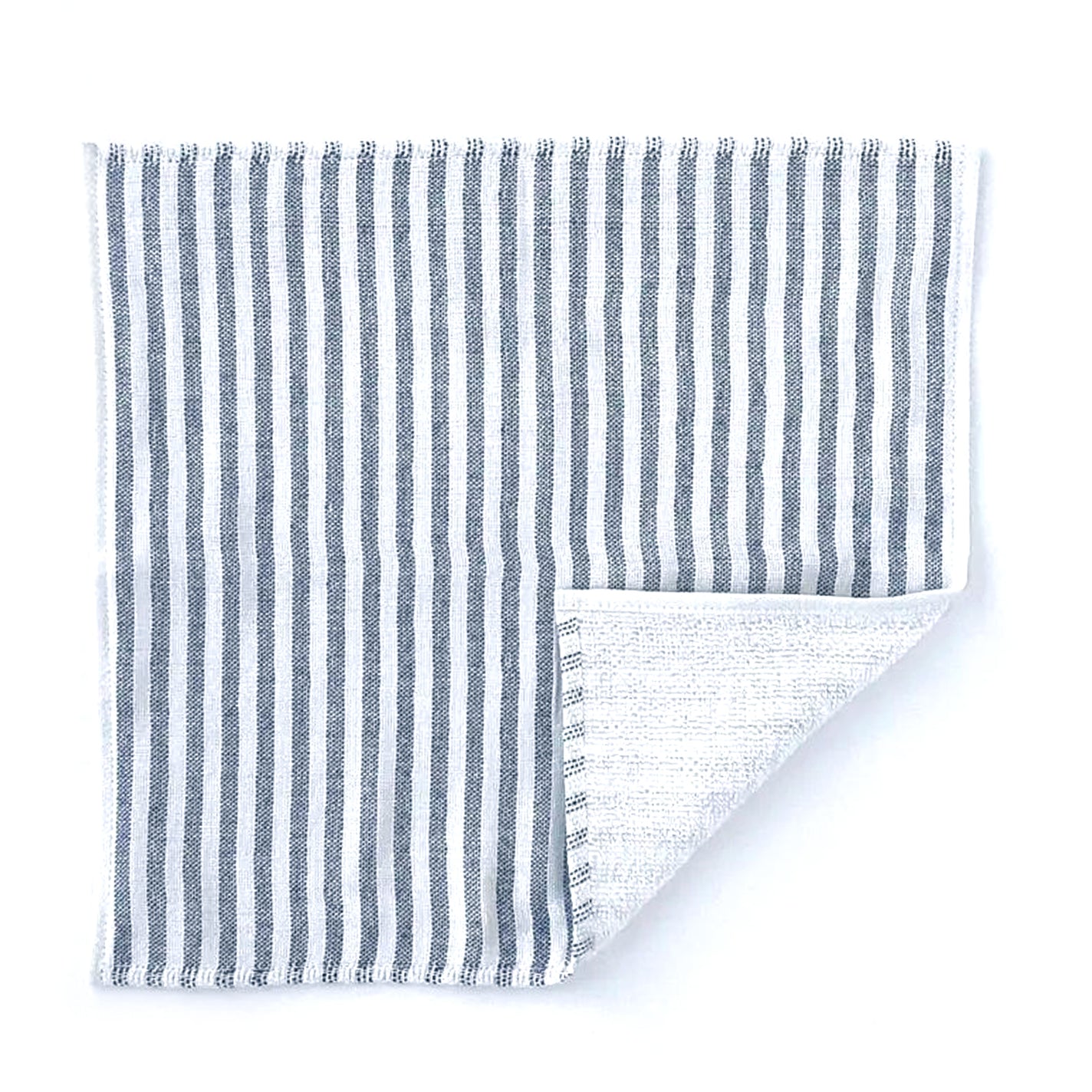 Sasawashi Gauze Handkerchief - Navy Stripe