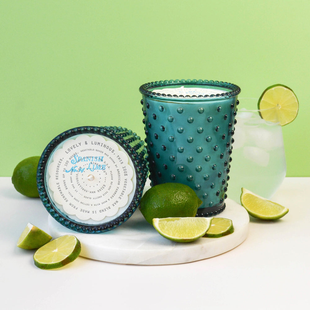Simpatico Spanish Lime Hobnail Candle