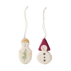 Snowman Ornaments - 2 Piece Set