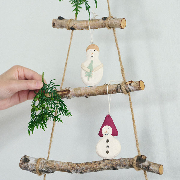 Snowman Ornaments - 2 Piece Set