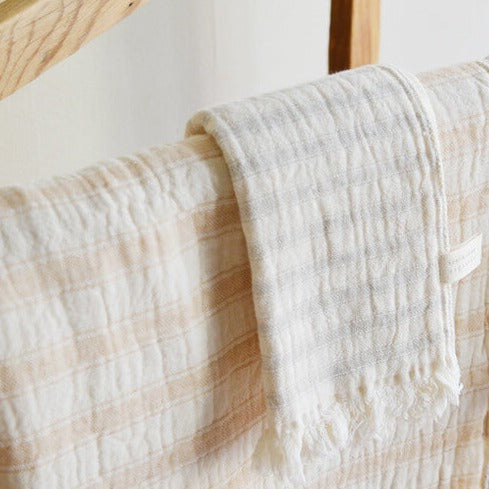 Ten i muhou Slab Gauze Face Cloth - Grey
