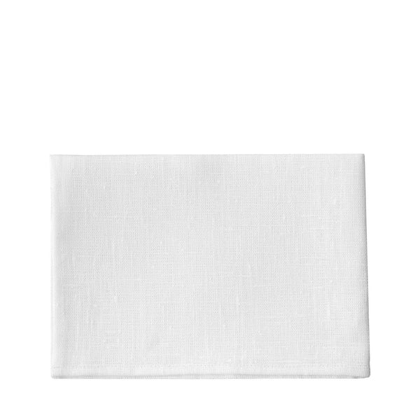 Thick Linen Tea Towel: White