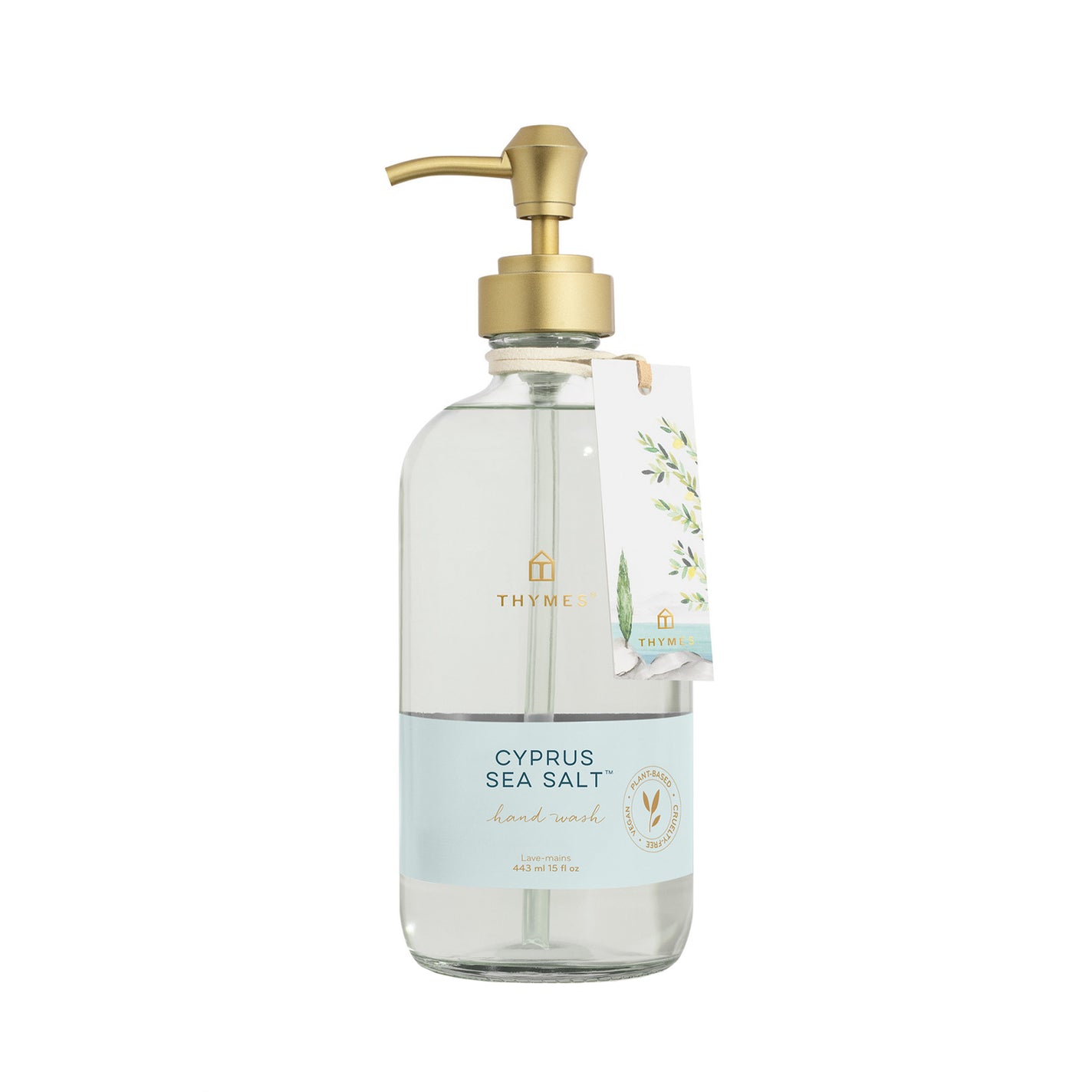Thymes Cyprus Sea Salt Hand Wash in Glass