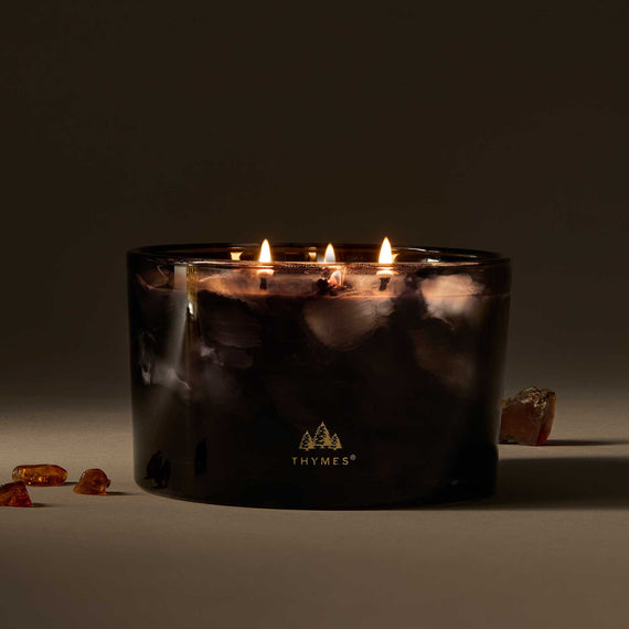 Thymes Noir Woods 3 Wick Candle