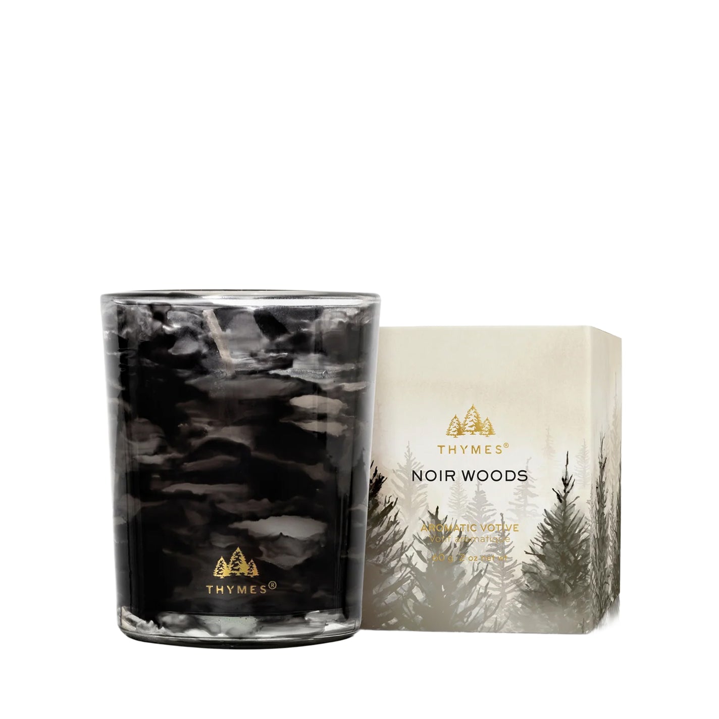 Thymes Noir Woods Votive Candle